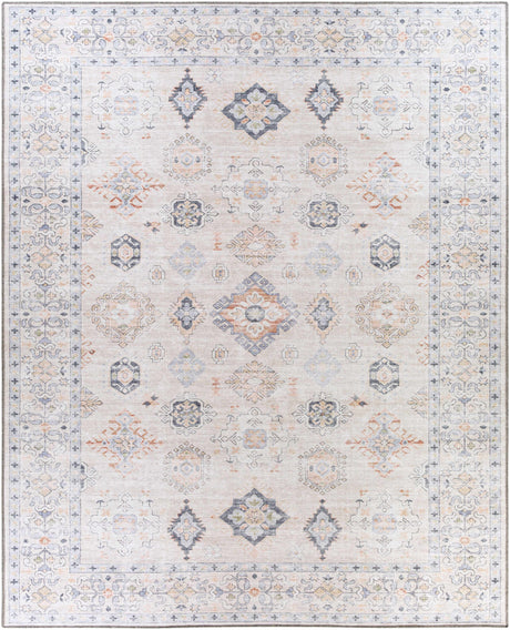 Beige Beckett Vintage Washable Area Rug - Clearance - Ornate Home