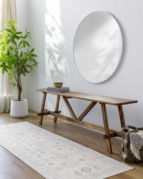 Beige Beckett Vintage Washable Area Rug - Clearance - Ornate Home