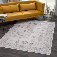 Beige Beckett Washable Rug - Clearance - Ornate Home