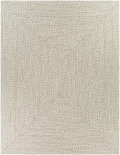 Beige Braided Faux Jute Outdoor Rug - Ornate Home