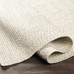 Beige Braided Faux Jute Outdoor Rug - Ornate Home