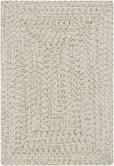 Beige Braided Faux Jute Outdoor Rug - Ornate Home