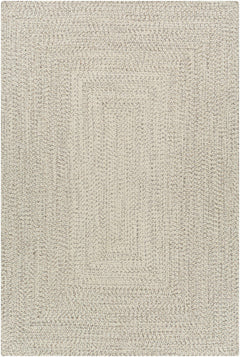 Beige Braided Faux Jute Outdoor Rug - Ornate Home