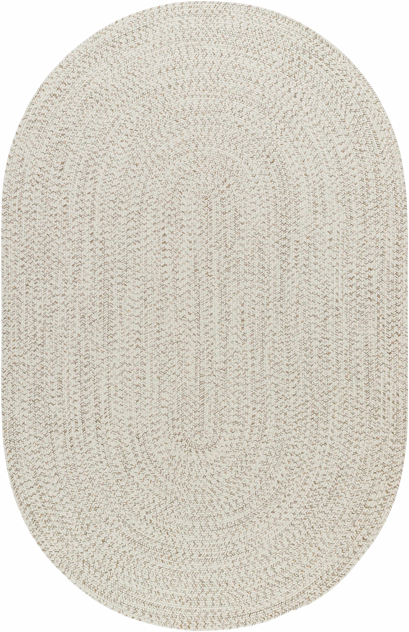 Beige Braided Faux Jute Outdoor Rug - Ornate Home