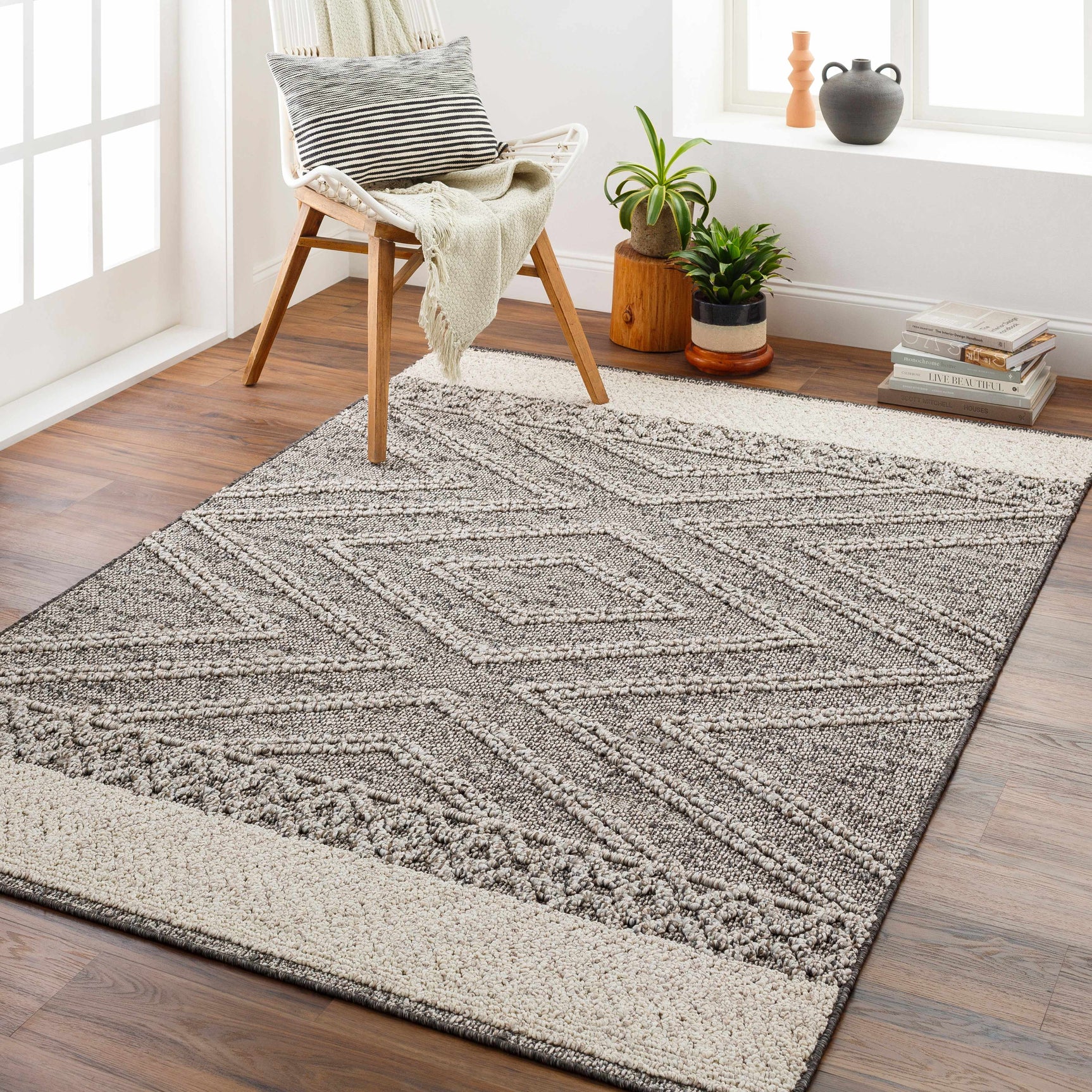 Beige Brown Areli Area Rug - Ornate Home