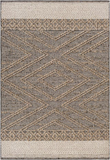 Beige Charcoal Areli Area Rug - Ornate Home