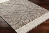 Beige Charcoal Areli Area Rug - Ornate Home
