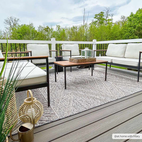 Beige Charcoal Areli Area Rug - Ornate Home