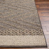Beige Charcoal Areli Outdoor Area Rug - Ornate Home