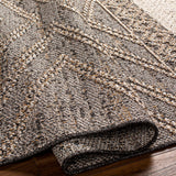 Beige Charcoal Areli Outdoor Area Rug - Ornate Home