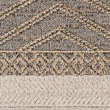 Beige Charcoal Areli Outdoor Area Rug - Ornate Home