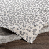 Beige Liversedge Leopard Print Area Rug - Ornate Home