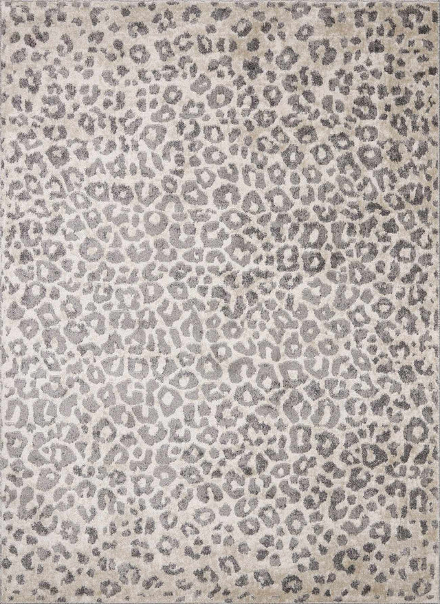 Beige Liversedge Leopard Print Area Rug - Ornate Home