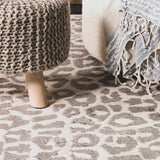 Beige Liversedge Leopard Print Area Rug - Ornate Home
