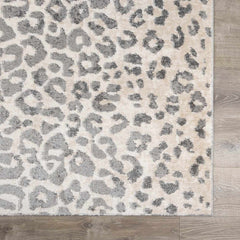 Beige Liversedge Leopard Print Area Rug - Ornate Home