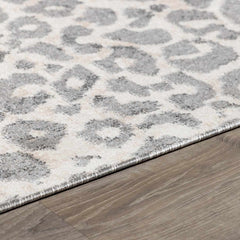 Beige Liversedge Leopard Print Area Rug - Ornate Home