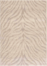 Beige Manteca Zebra Print Area Rug - Ornate Home