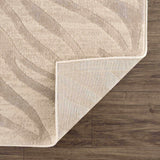 Beige Manteca Zebra Print Area Rug - Ornate Home