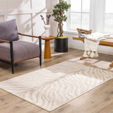 Beige Manteca Zebra Print Area Rug - Ornate Home