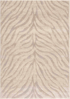 Beige Manteca Zebra Print Area Rug - Ornate Home
