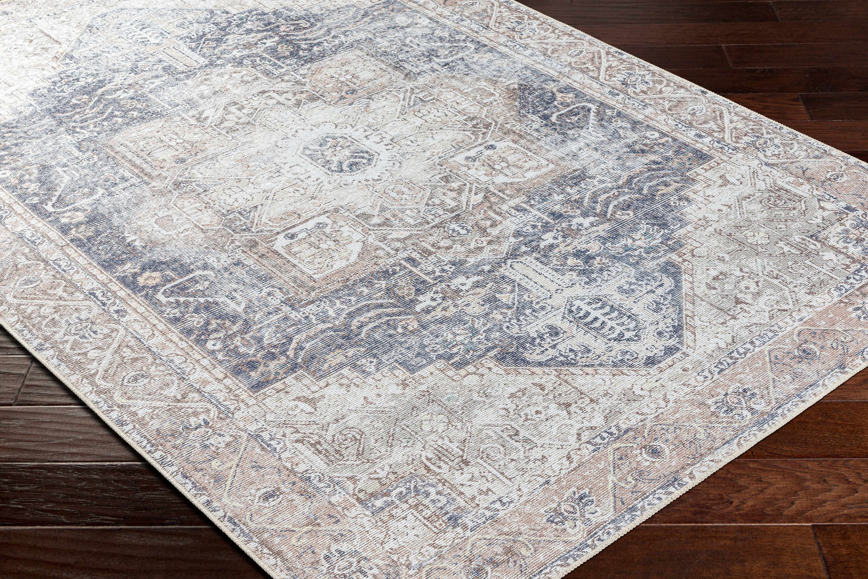 Beige Rosman Washable Area Rug - Clearance - Ornate Home