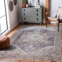 Beige Rosman Washable Area Rug - Clearance - Ornate Home