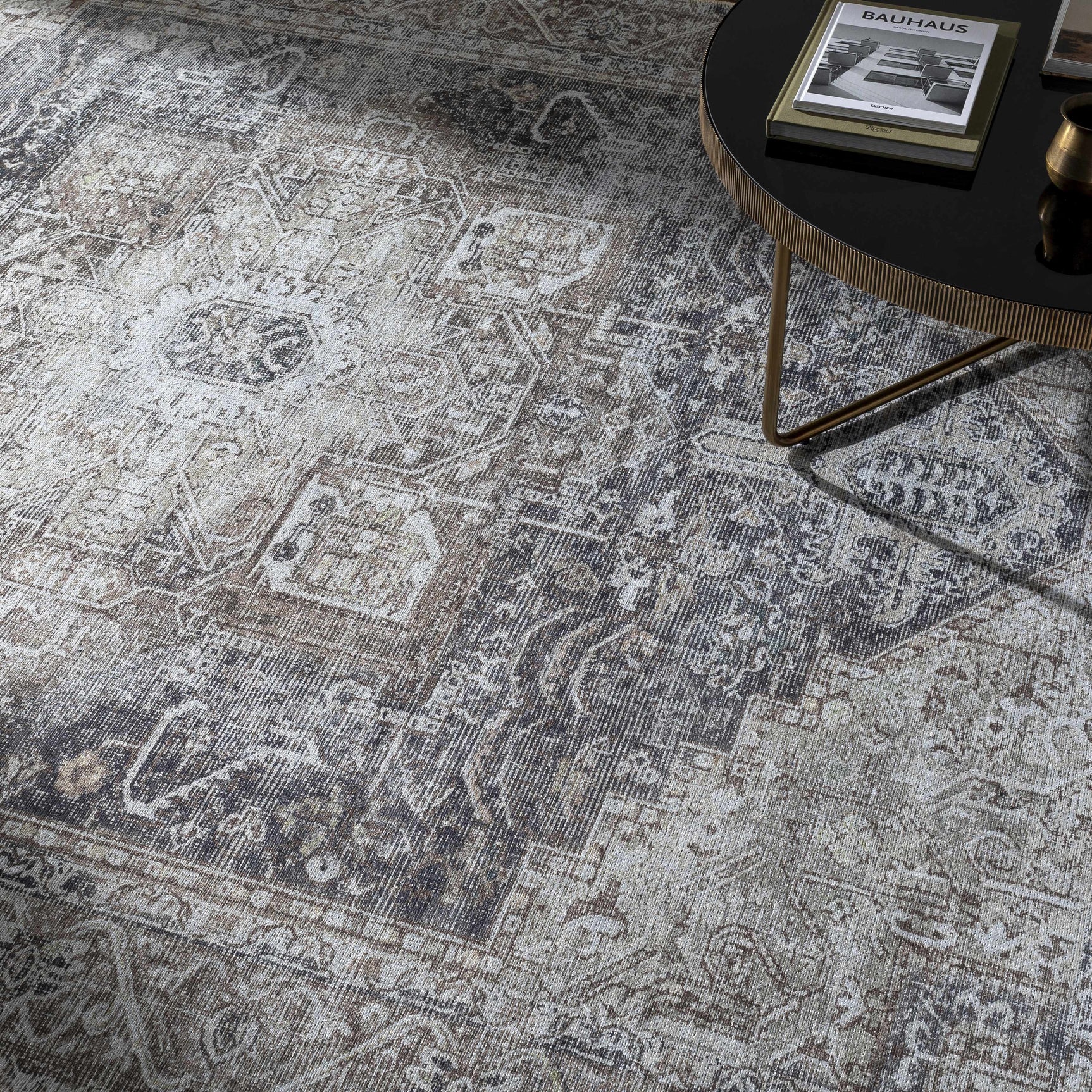 Beige Rosman Washable Area Rug - Clearance - Ornate Home