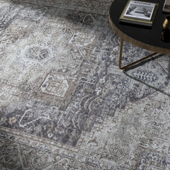 Beige Rosman Washable Area Rug - Clearance - Ornate Home