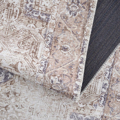 Beige Rosman Washable Area Rug - Clearance - Ornate Home