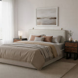 Bela Ivory Floating Queen Headboard - Ornate Home