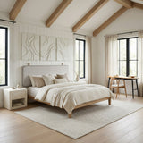 Bela Ivory Floating Queen Headboard - Ornate Home