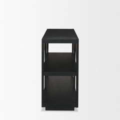 Bela Matte Black 54" Wood Arched Console Table