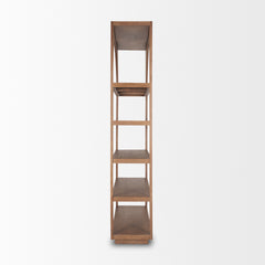 Bela Medium Brown Arched Shelving Unit Wood - Ornate Home