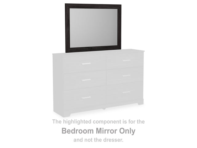 Belachime Black Bedroom Mirror - Ornate Home