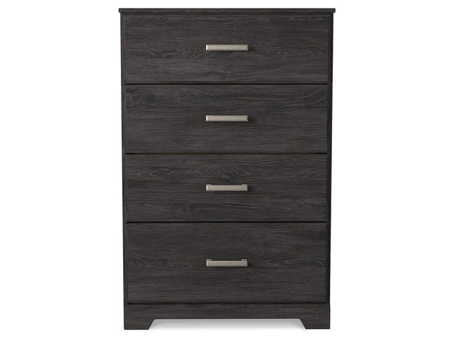 Belachime Black Chest of Drawers - Ornate Home