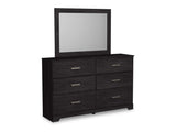Belachime Black Dresser & Mirror - Ornate Home