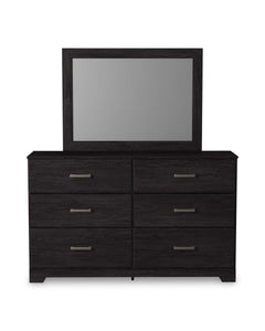 Belachime Black Dresser & Mirror - Ornate Home