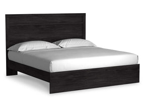 Belachime Black King Panel Bed (Online Special Price) - Ornate Home