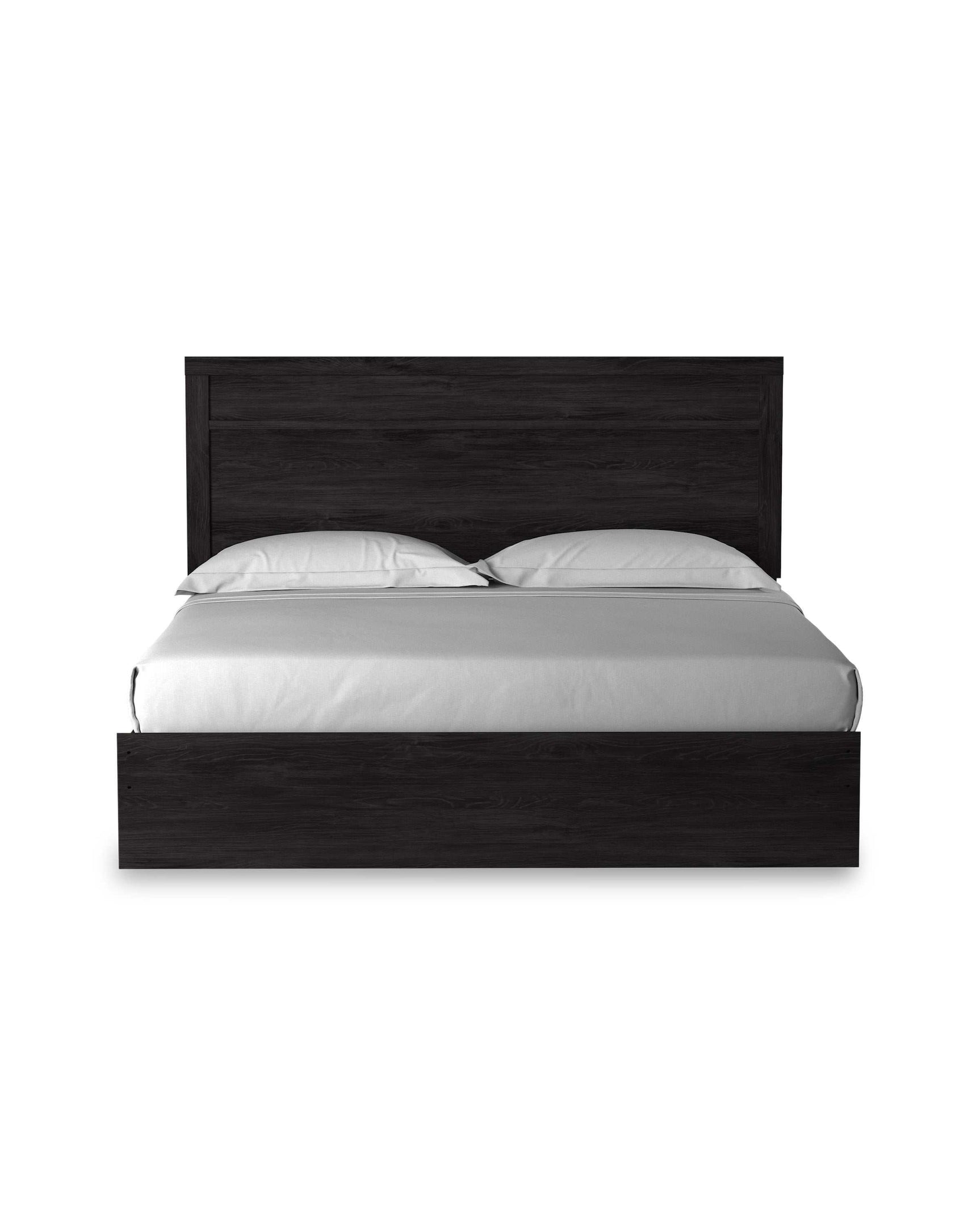 Belachime Black King Panel Bed - Ornate Home