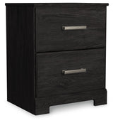Belachime Black Nightstand - Ornate Home