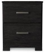 Belachime Black Nightstand - Ornate Home