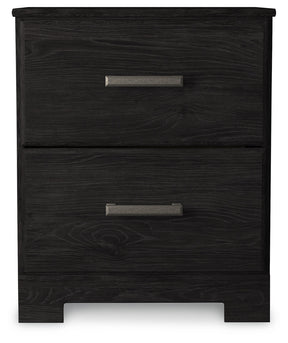 Belachime Black Nightstand - Ornate Home