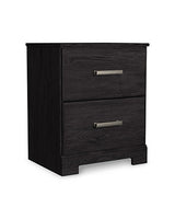 Belachime Black Nightstand - Ornate Home