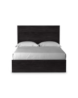 Belachime Black Queen Panel Bed - Ornate Home