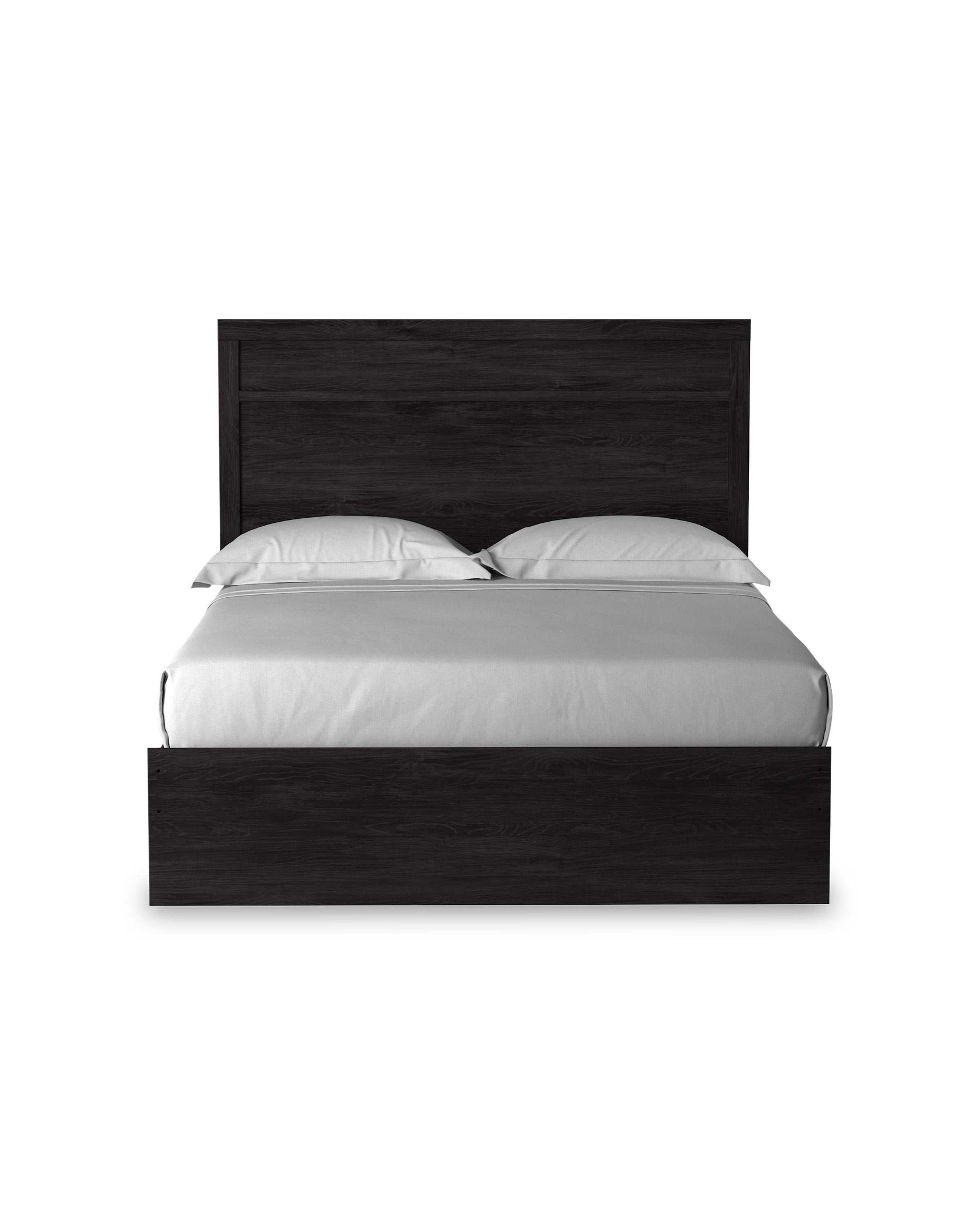 Belachime Black Queen Panel Bed - Ornate Home