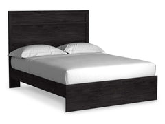 Belachime Black Queen Panel Bed - Ornate Home