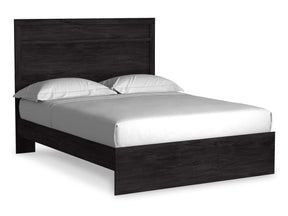 Belachime Black Queen Panel Bed - Ornate Home