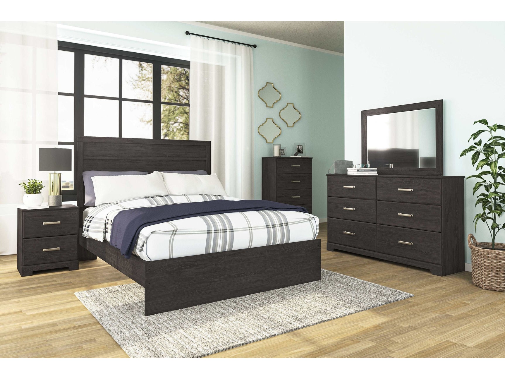 Belachime Black Queen Panel Bedroom Sets (Online Special Price) - Ornate Home