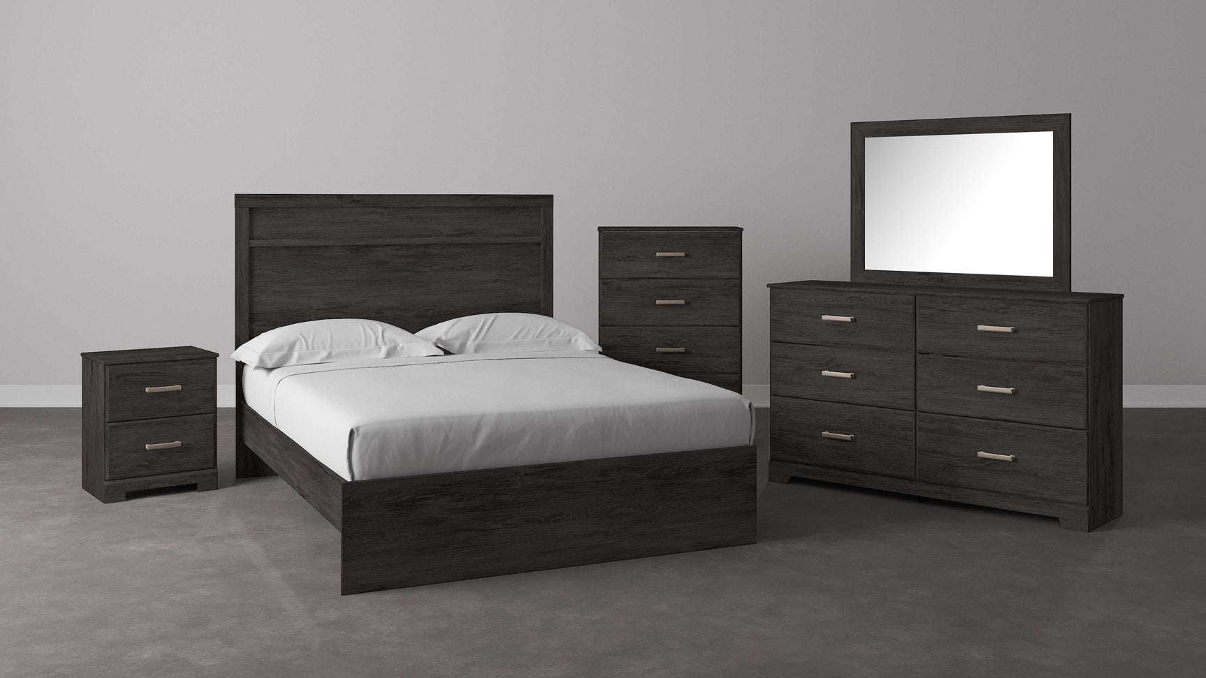 Belachime Black Queen Panel Bedroom Sets (Online Special Price) - Ornate Home