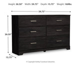 Belachime Charcoal Full Panel Bed, Dresser, Chest and 2 Nightstands (Online Special Price) - Ornate Home
